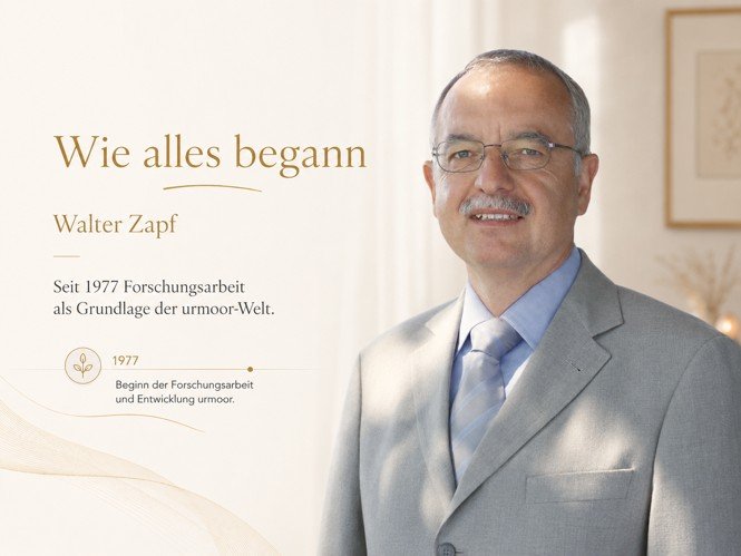 Wie alles begann – Walter Zapf, seit 1977 Forschungsarbeit als Grundlage der urmoor-Welt